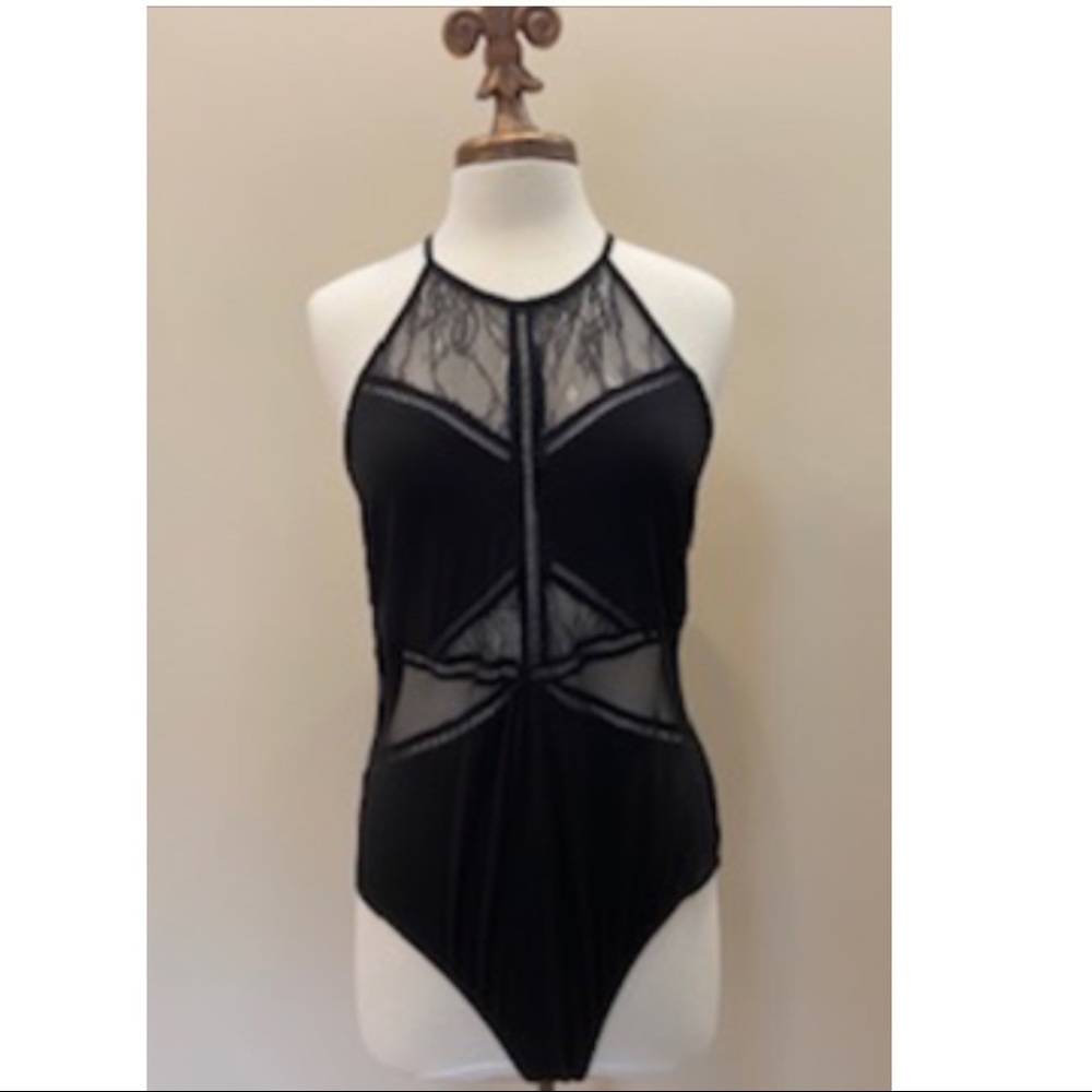 Ladder Trim Lace Bodysuit